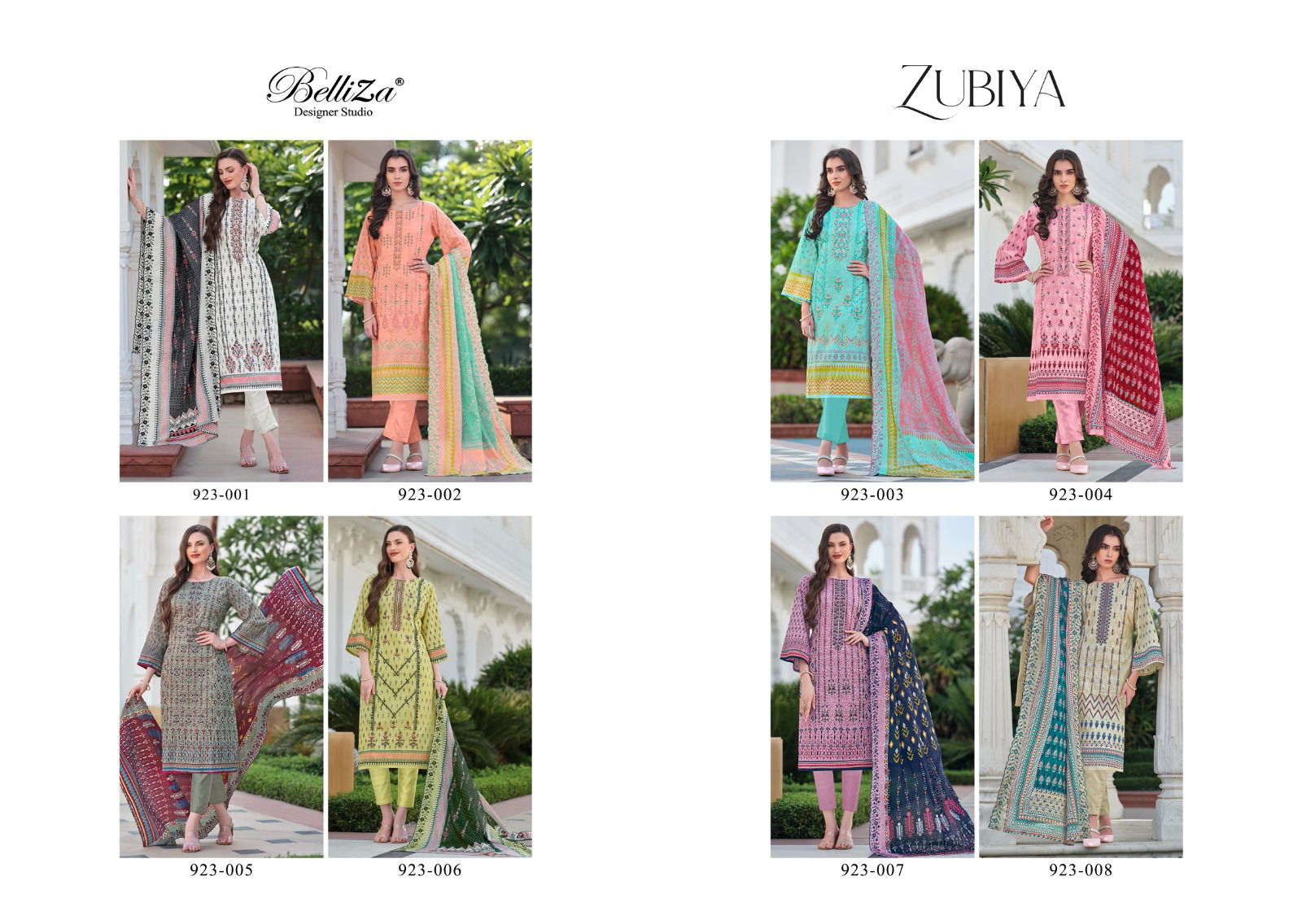 Zubiya By Belliza Digital Printed Pure Cotton Dress Material Wholesale Price In Surat